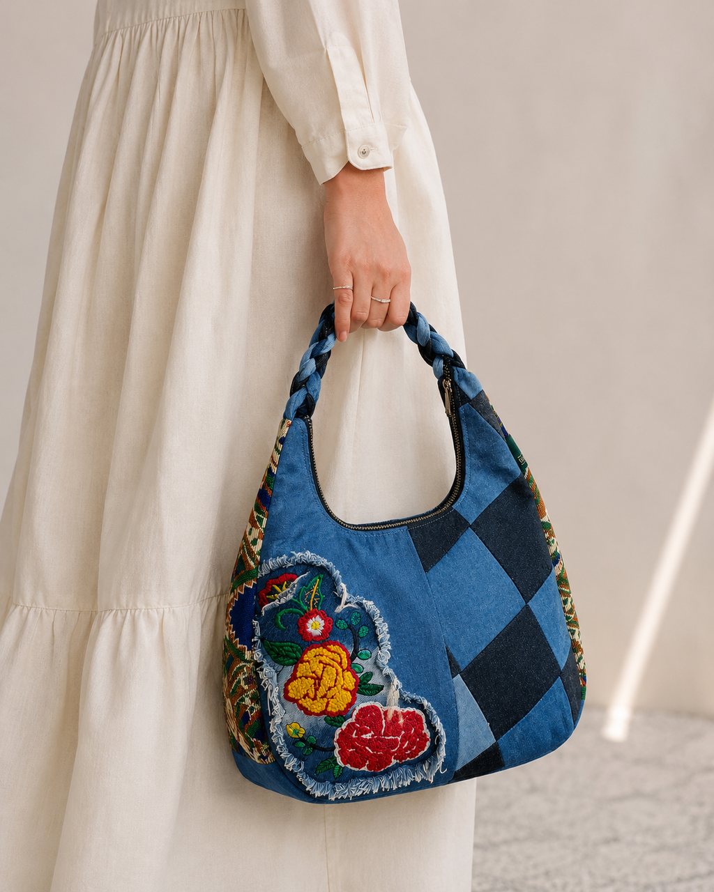 BLOOM PATCH HOBO BAG