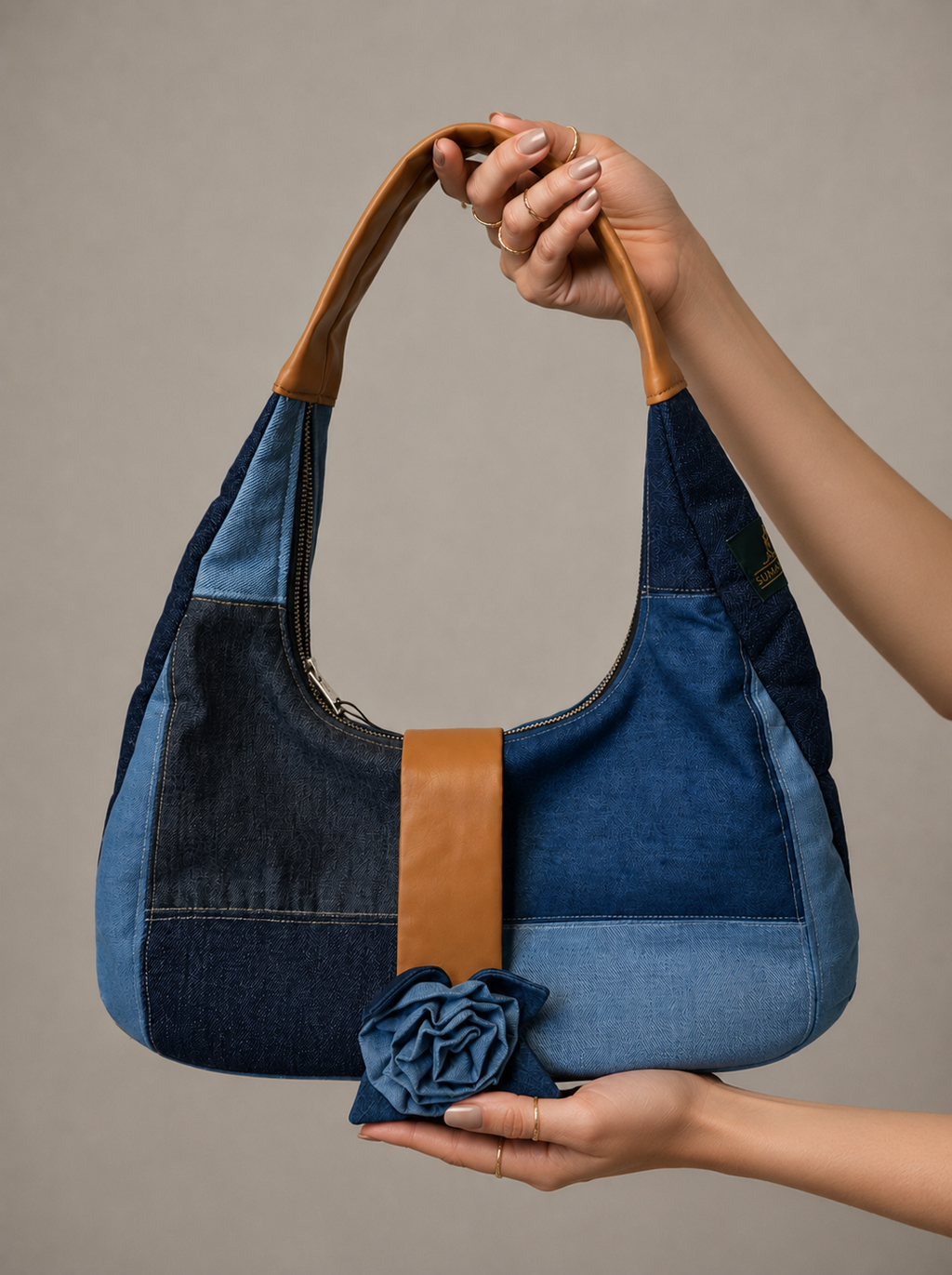 DENIM  ROSETTE