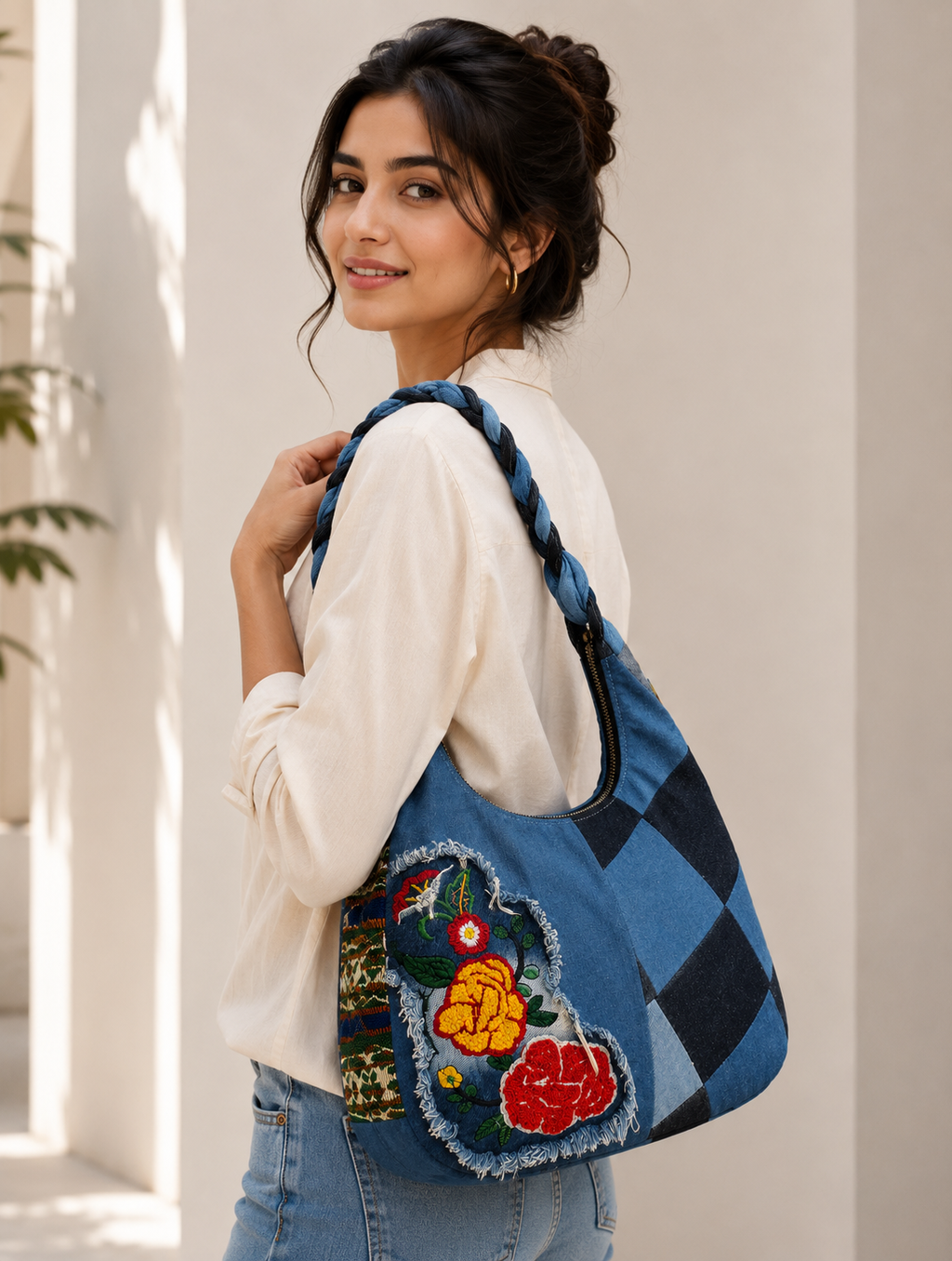 BLOOM PATCH HOBO BAG