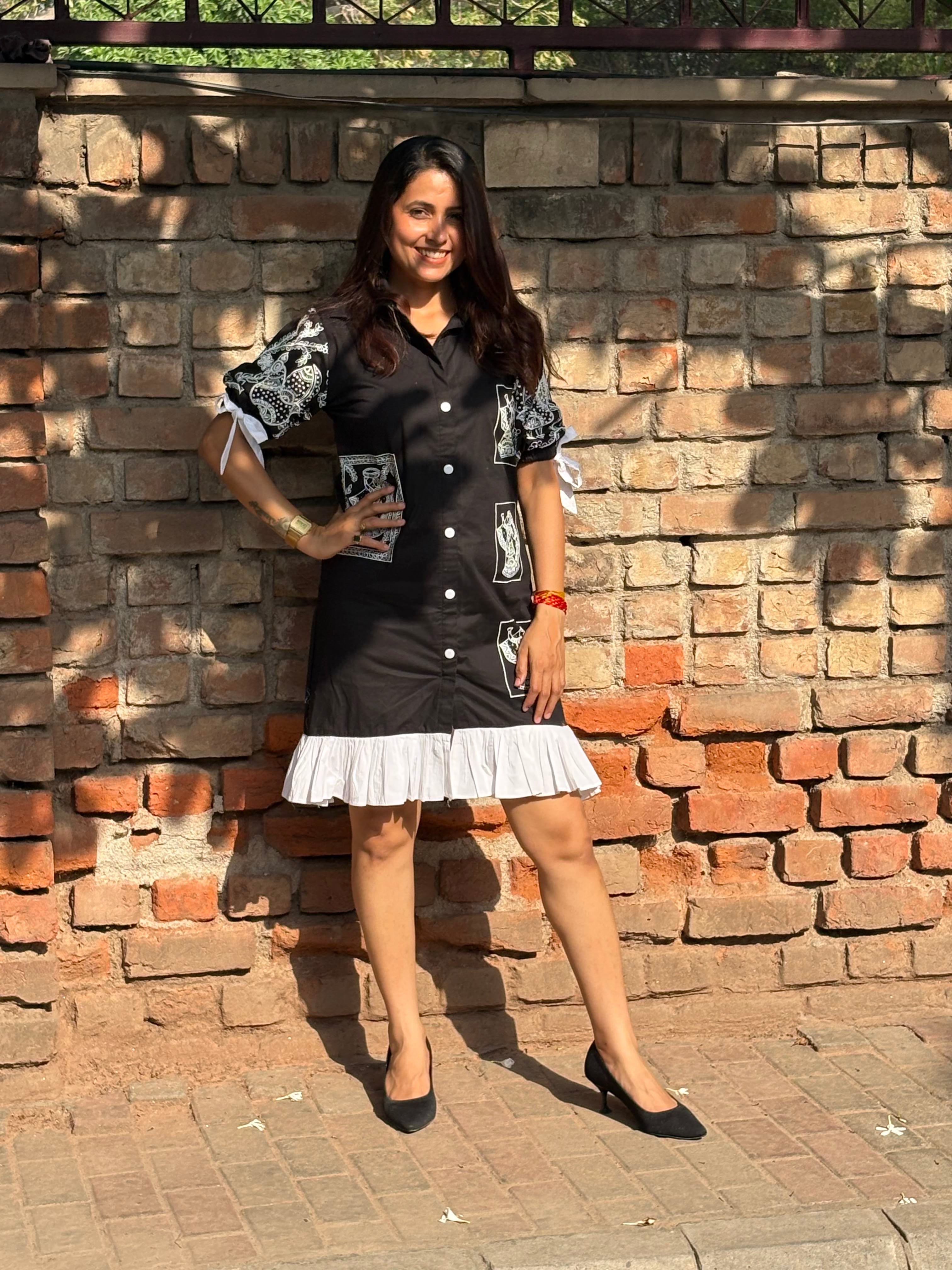 BLACK BELLE TUNIC DRESS