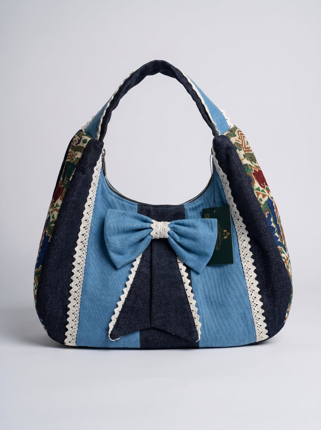 INDIGO BOW SHOULDER BAG