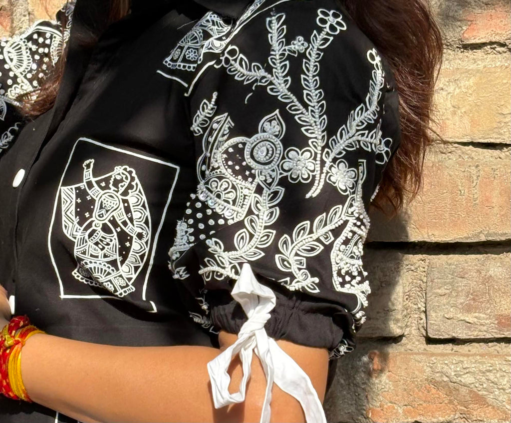 BLACK BELLE TUNIC DRESS