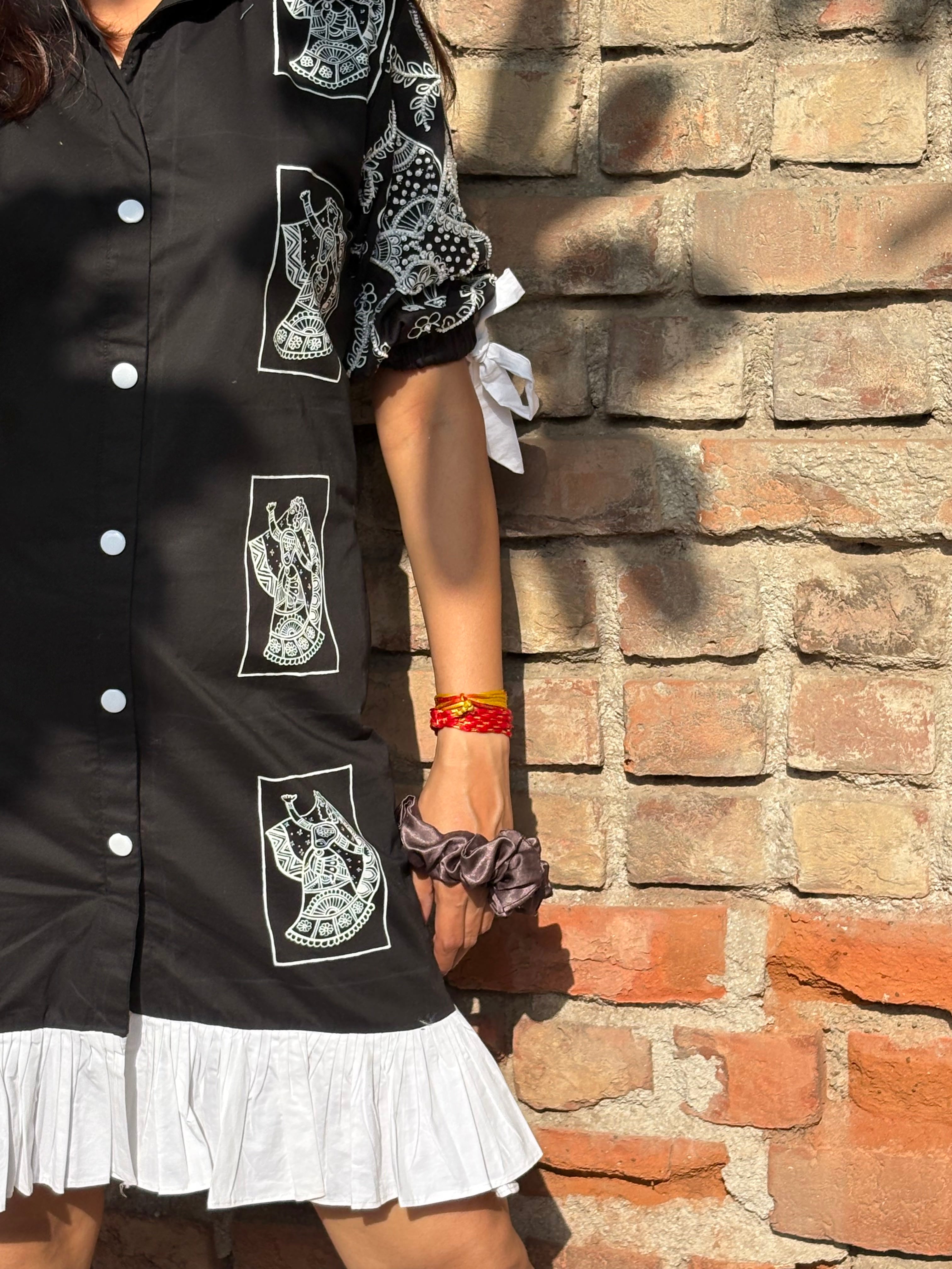 BLACK BELLE TUNIC DRESS