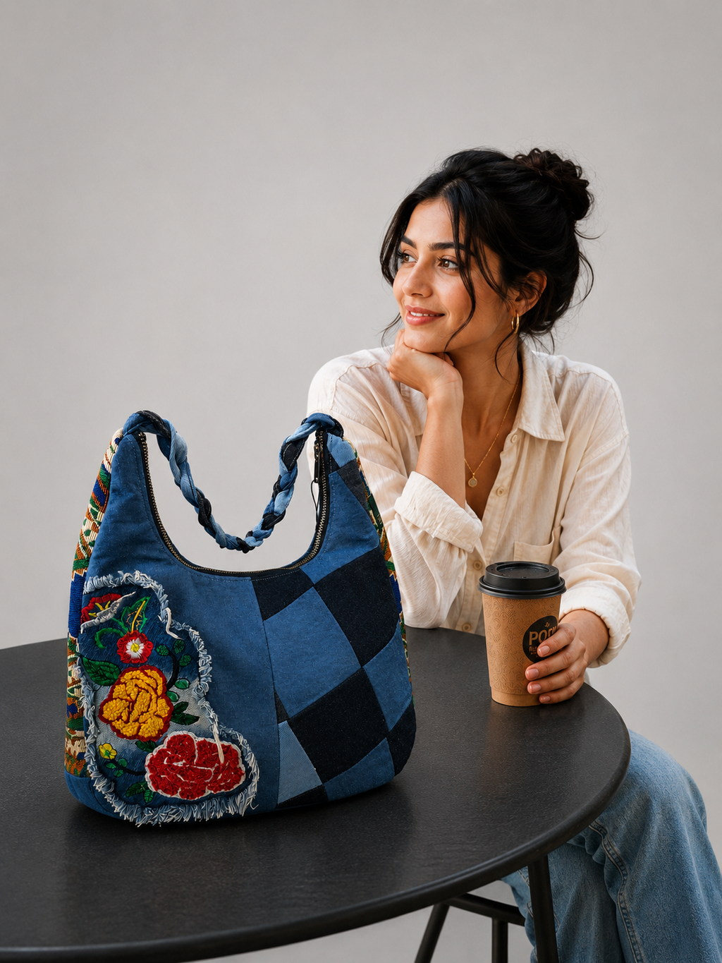 BLOOM PATCH HOBO BAG