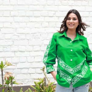Green Straight Shirt