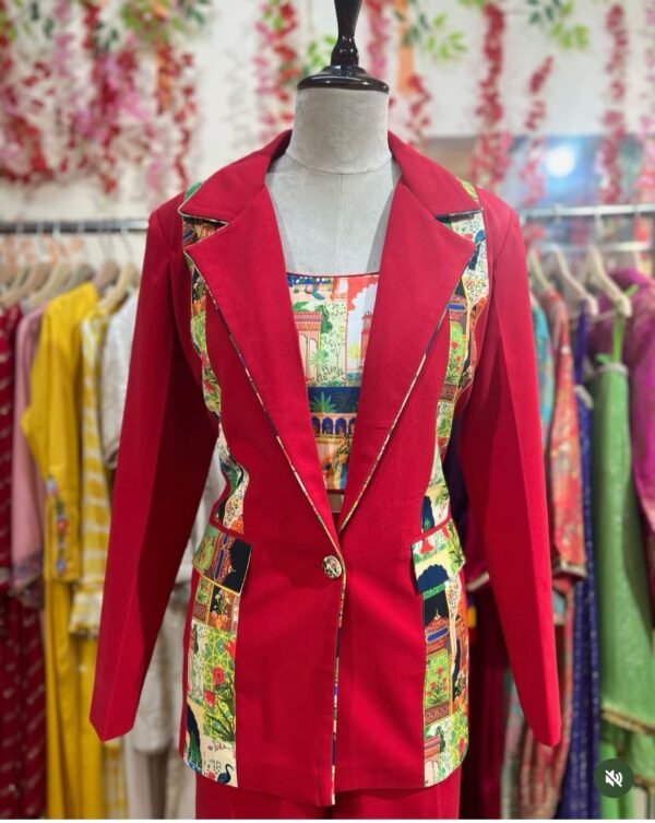 Red blazer three pis set  - Image 2