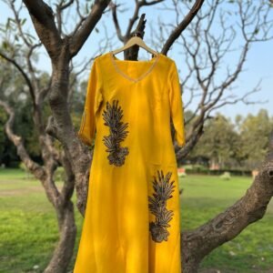 Yellow Ethnic suit set