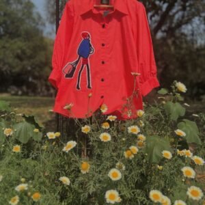 Orange Cotton Shirt
