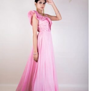 Pink Anarkali dress