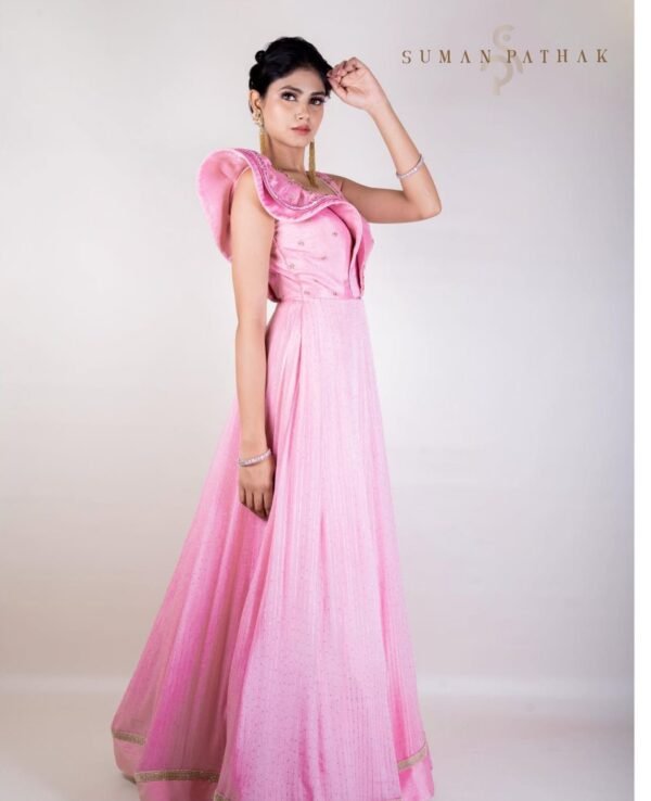 Pink Anarkali dress