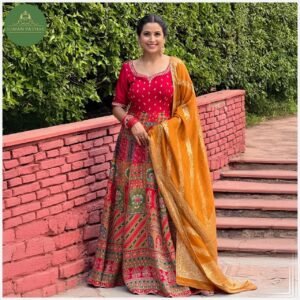 Brocade Anarkali dress