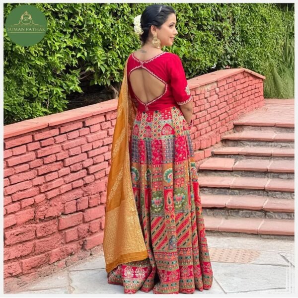 Brocade Anarkali dress - Image 2