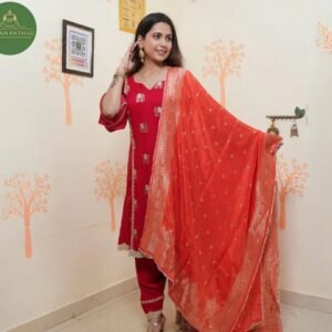 Banarsi royal red suit ethnic wear