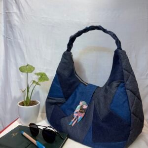 Denim tote bag